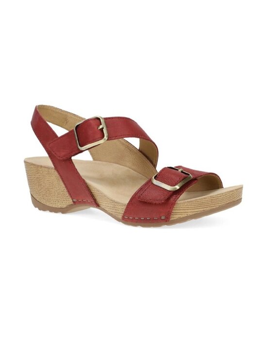 Dansko Shoes - Dansko Trinity Womens Burnished Nubuck Sandal Cayenne Size 42 / US 11.5 - 12